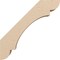 Ekena Millwork 3-inch W x 12-inch D x 12-inch H Olympic Rough Cedar Woodgrain TimberThane Knee Brace, Primed BRCUR03X12X12OLYRCPR - alternate 4